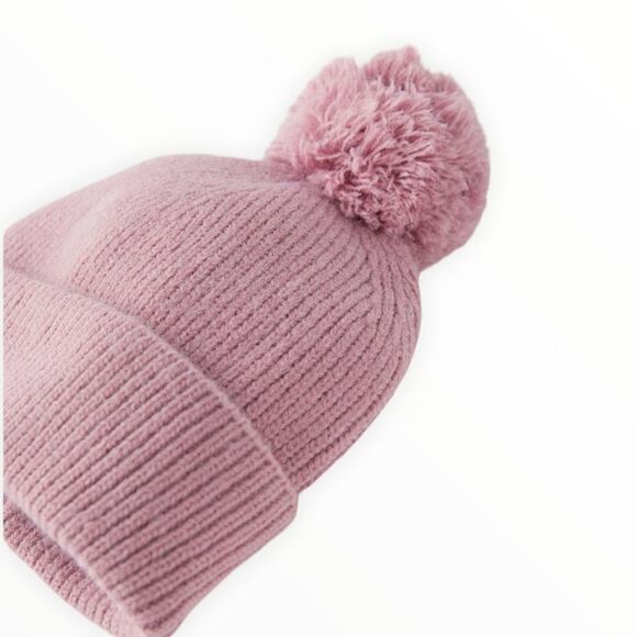 ZARA Kids | Pink | BASIC KNIT HAT - Picture 2 of 3